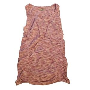Athleta PinkRacerback Ruched Stretch Athletic Running Tank Top Women’s Large